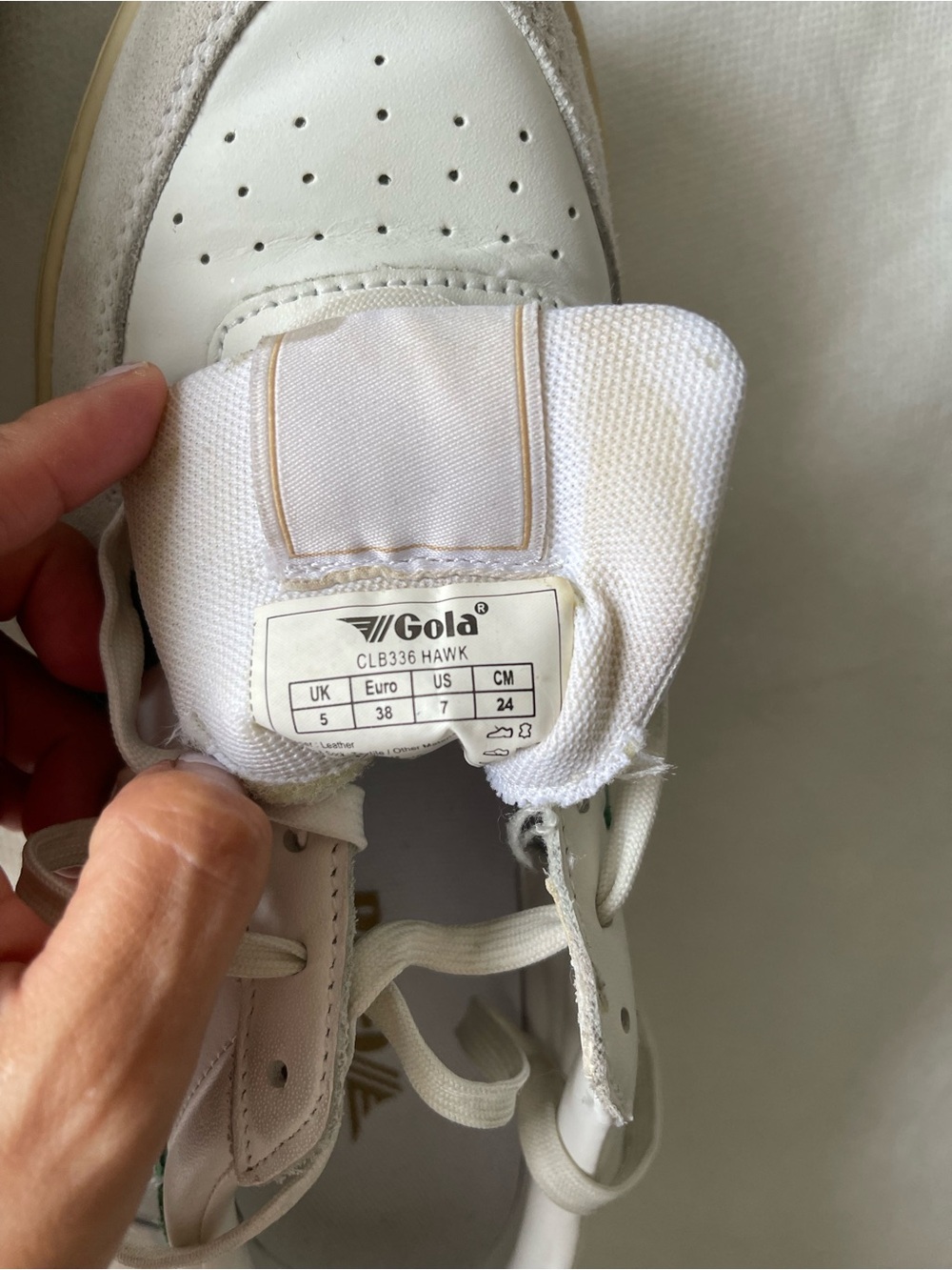 Gola Hawk Women’s Casual
Sneakers White/ Dark Green/ Gold Relaxed 80’s 7US, 24CM - Picture 11 of 13